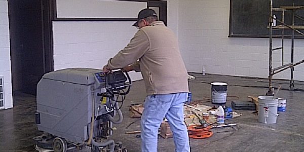 Gary Smith Cleaning the Ag. Room